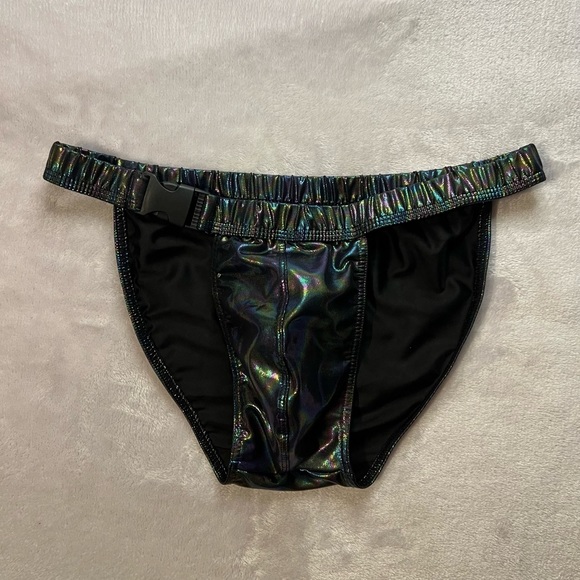 Other - Black Brief with Easy-off Buckle Waistband